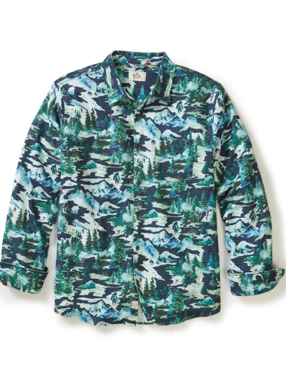 Marine Layer - FRESH TRACKS STRETCH SELVAGE SHIRT - NWT